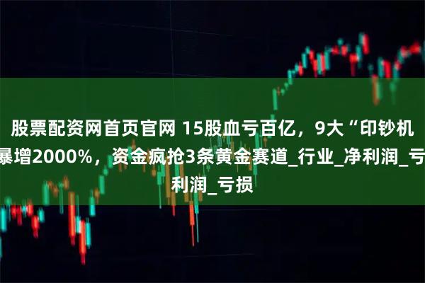 股票配资网首页官网 15股血亏百亿，9大“印钞机”暴增2000%，资金疯抢3条黄金赛道_行业_净利润_亏损